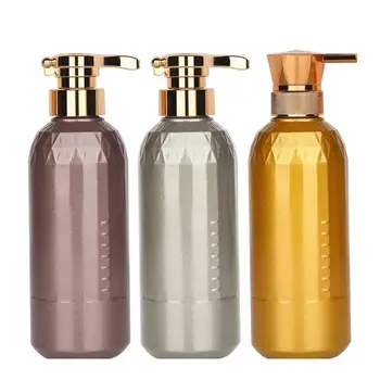10buc Lotiune Pompa Sticla de Lux Gol de Aur, Cosmetice, Ambalaje de Plastic PTE Portabil Șampon Gel de Duș Reîncărcabile Sticle de 500ML