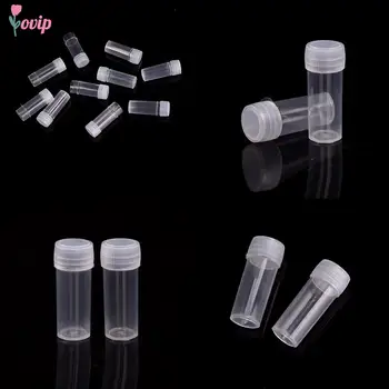 10buc Centrifugă de Plastic, Tuburi de Testare Sticle Flacoane Recipiente pentru mostre Pulbere Ambarcațiuni cu Șurub Capace de Sticle Returnabile 5ml