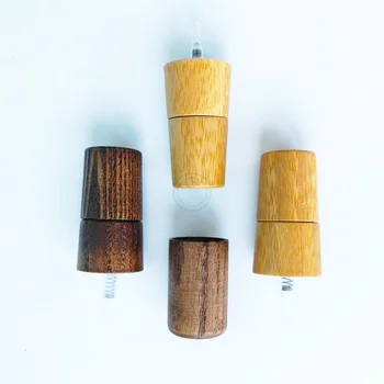 100 Buc Eco-friendly de Bambus, Lemn de Pulverizare Topuri Distribuitor de Pompe Utilizate pentru 18mm Ulei Esential de Sticlă Reutilizabile Ușor Capul Duzei