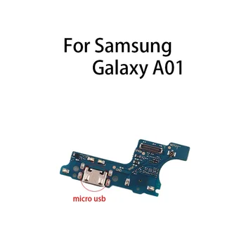 Încărcare Flex Pentru Samsung Galaxy A01 / SM-A015 (micro usb) Portul de Încărcare USB Jack Conector Dock de Încărcare Bord Flex Cablul